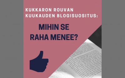 Kuukauden blogisuositus: Mihin se raha menee?