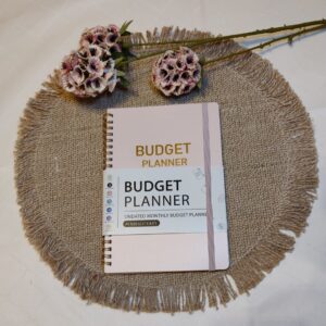 Budget planner, budjettivihko vaaleanpunainen